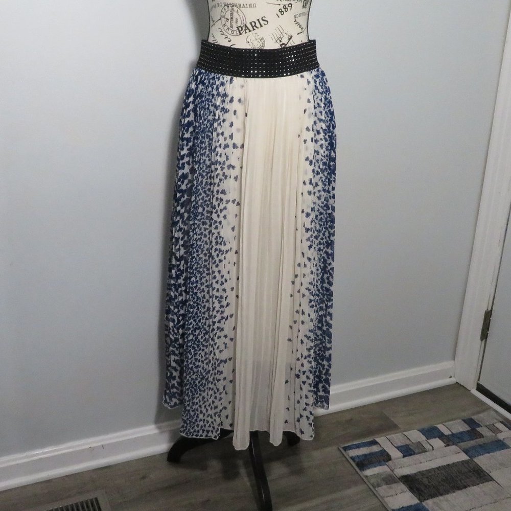 Women`s Flowy Long Skirt Beautiful Lined Skirt Large  In Great Used Condition